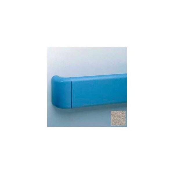 Pawling Vinyl Crash Rail-Type Handrail, Aluminum Retainers, 5-1/2'' High, 12' Long, Chinchilla BR-500-12-297 - main